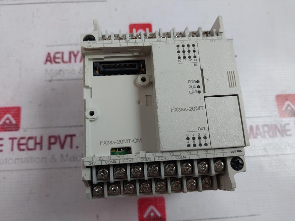 Mitsubishi Electric Fx3sa-20mt-cm Programmable Controller Module 30vdc 0.5a