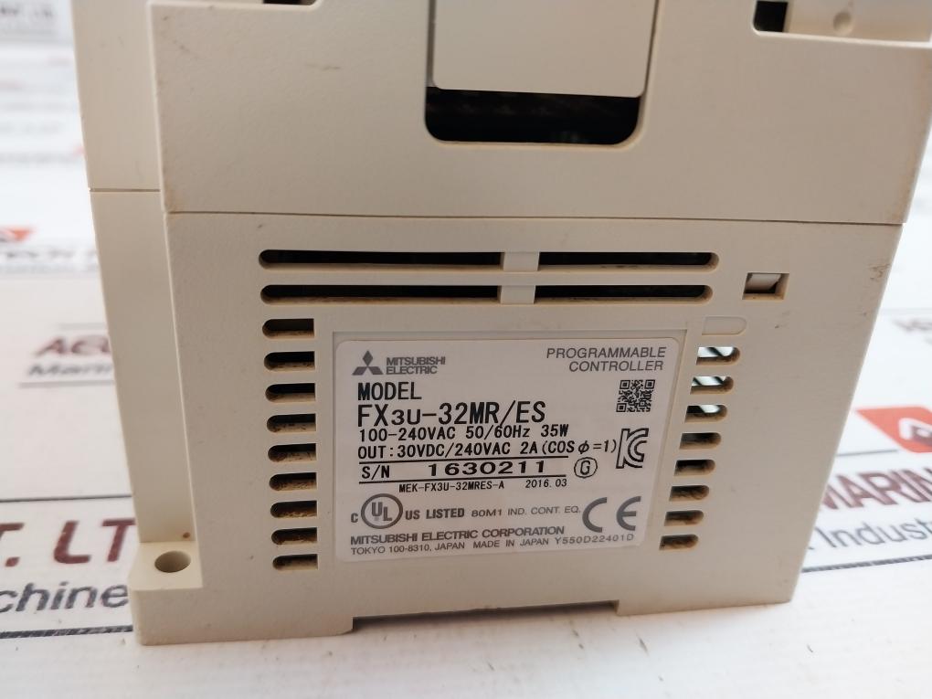 Mitsubishi Electric Fx3u-32mr/es Programmable Controller 35w 50/60hz