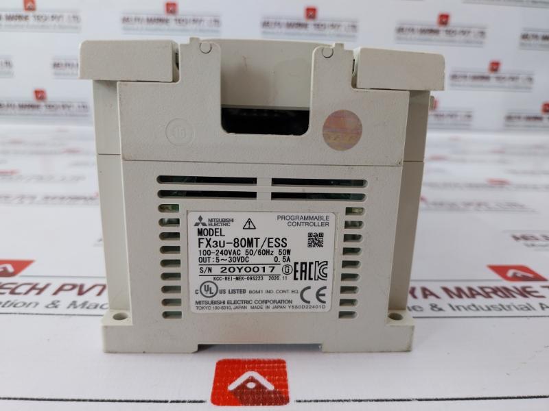 Mitsubishi Electric Fx3u-80mt/ess Programmable Controller Fx3u-80m