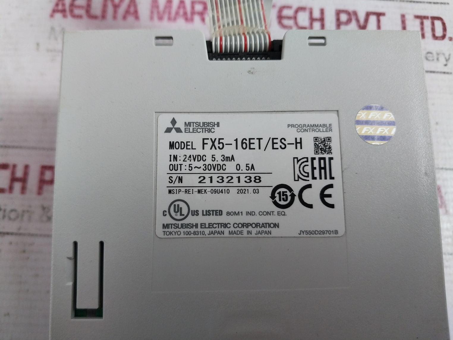 Mitsubishi Electric Fx5-16Et/Es-h Plc Digital I/O Module 20X04V Fx5-3Ec Y309C380
