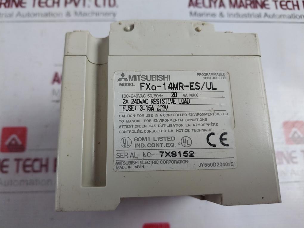 Mitsubishi Electric Fxo-14Mr-es/Ul Digital Input And Output Unit Module