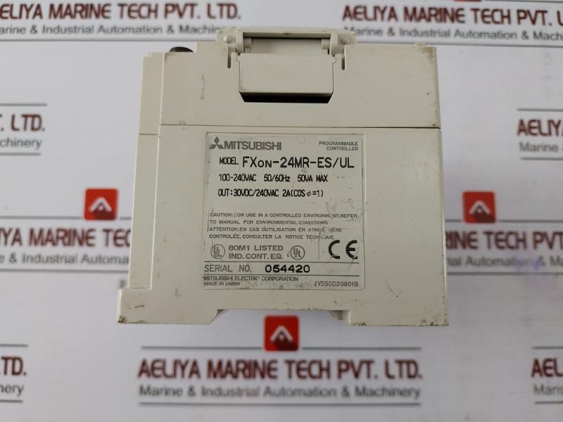 Mitsubishi Electric Fxon-24mr-es/ul Programmable Controller 24v 100-240vac 30vdc