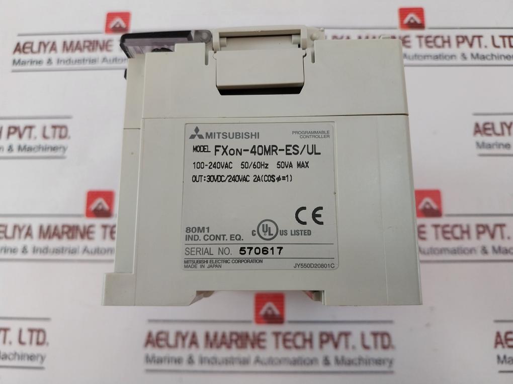 Mitsubishi Electric Fxon-40Mr-es/Ul Programmable Controller Jy550D20801C