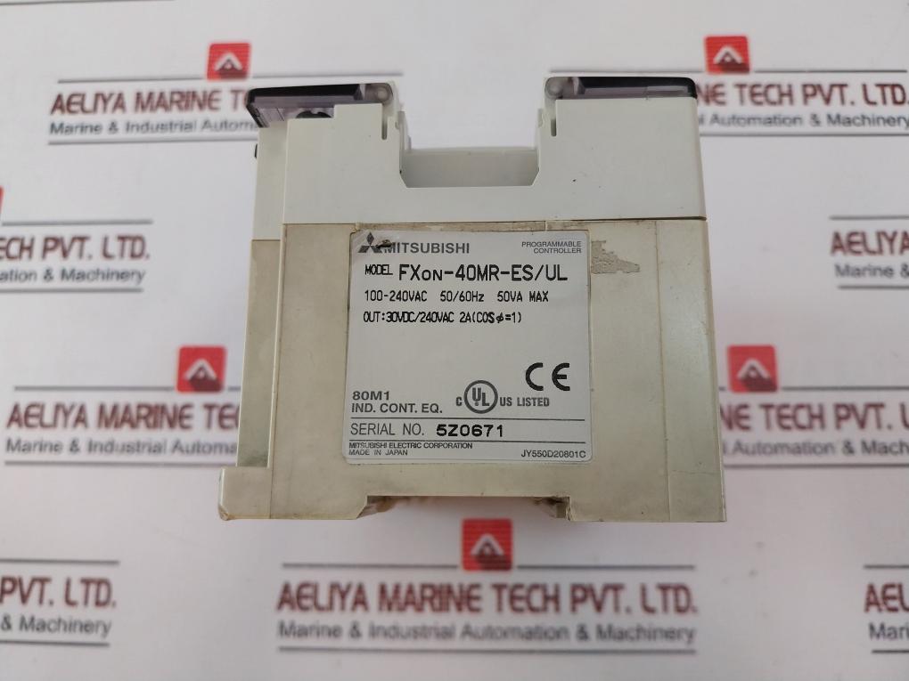 Mitsubishi Electric Fxon-40Mr-es/Ul Programmable Controller Jy550D20801C