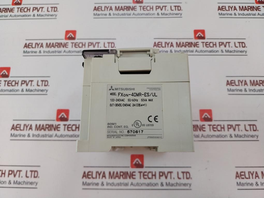 Mitsubishi Electric Fxon-40Mr-es/Ul Programmable Controller Jy550D20801C