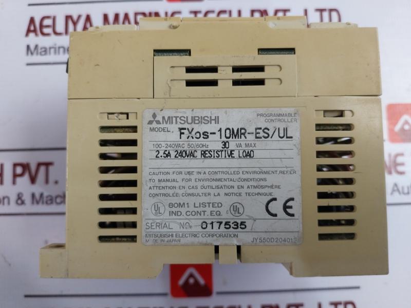 Mitsubishi Electric Fxos-10Mr-es/Ul Programmable Controller 100-240Vac