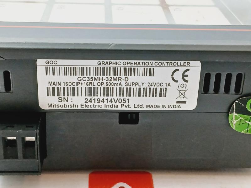 Mitsubishi Electric Gc35Mh-32Mr-d Graphic Operation Controller 24Vdc, 1A 500Ma