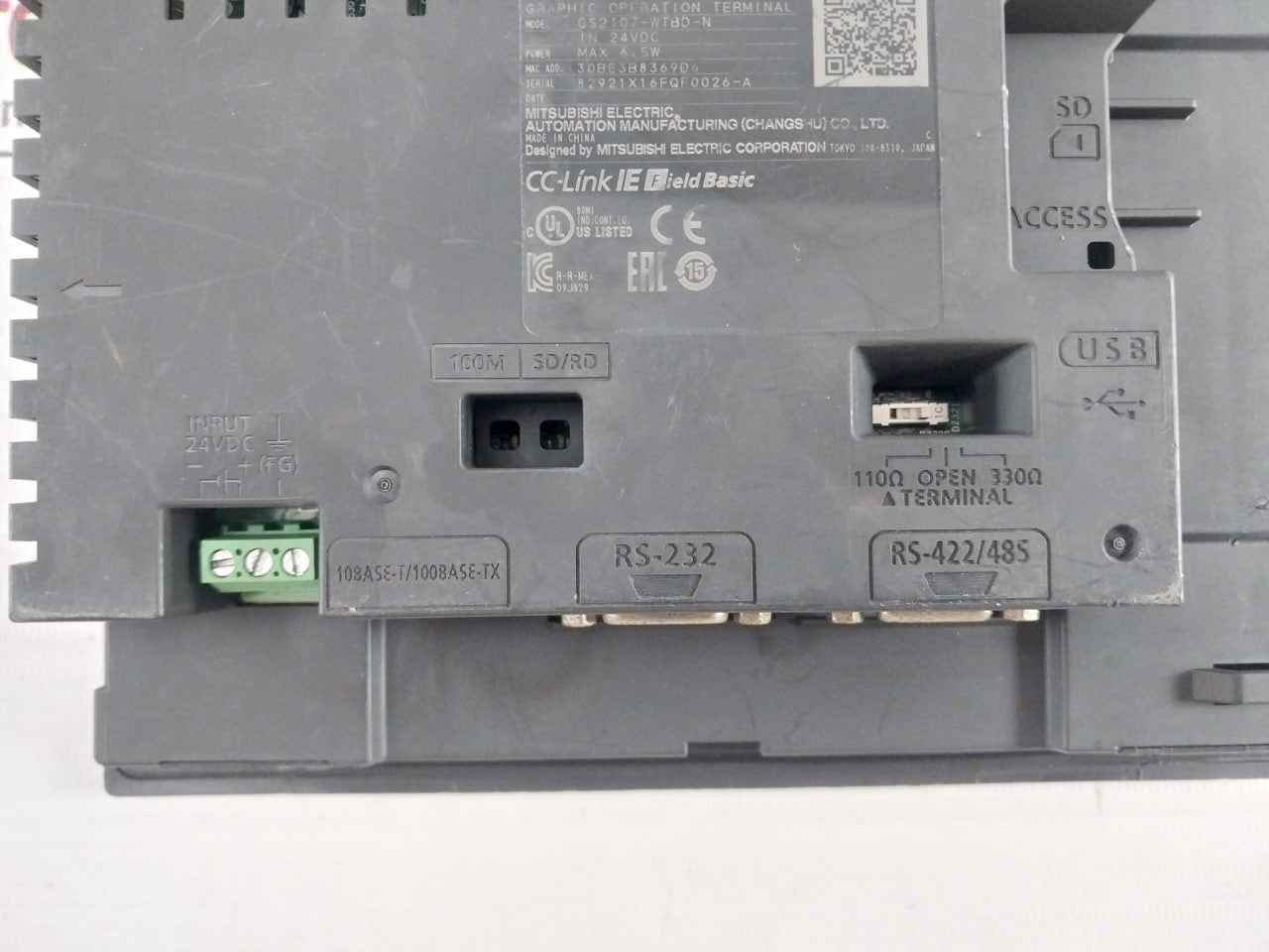 Mitsubishi Electric Gs2107-wtbd-n Hmi Terminal Touchscreen Panel (Not Working)