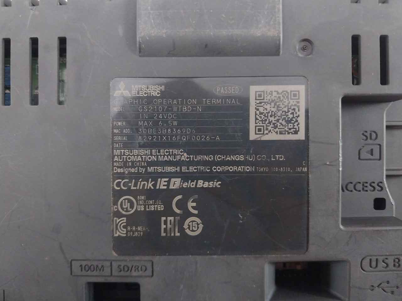 Mitsubishi Electric Gs2107-wtbd-n Hmi Terminal Touchscreen Panel (Not Working)