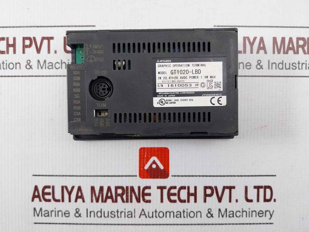 Mitsubishi Electric Gt1020-lbd Graphic Operation Terminal Panel (Not Working)