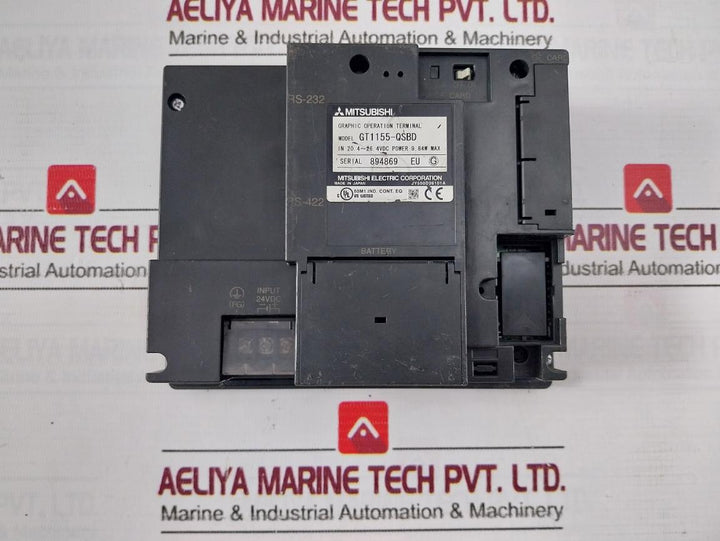 Mitsubishi Electric Gt1155-qsbd Graphic Operation Terminal 24Vdc