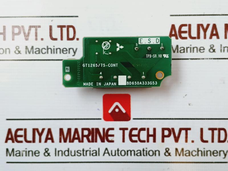 Mitsubishi Electric Gt1265/75 Cont Communication Board Bd650A333H03,Bd650A333G53