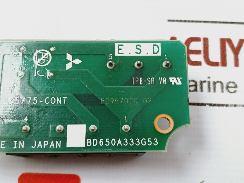 Mitsubishi Electric Gt1265/75 Cont Communication Board Bd650A333H03,Bd650A333G53