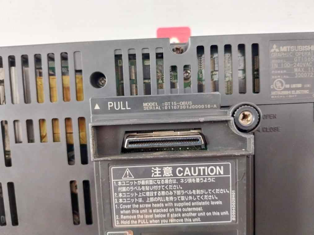 Mitsubishi Electric Gt1565-vtba Programmable Terminal Touchscreen Hmi 50/60Hz