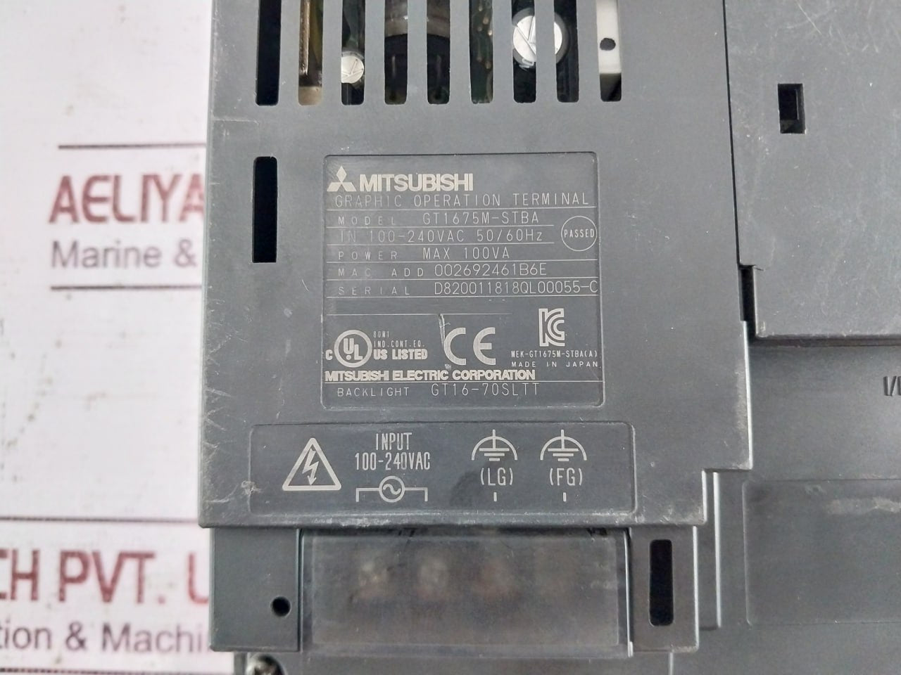 Mitsubishi Electric Gt1675M-stba Graphical Touch Terminal Got1000