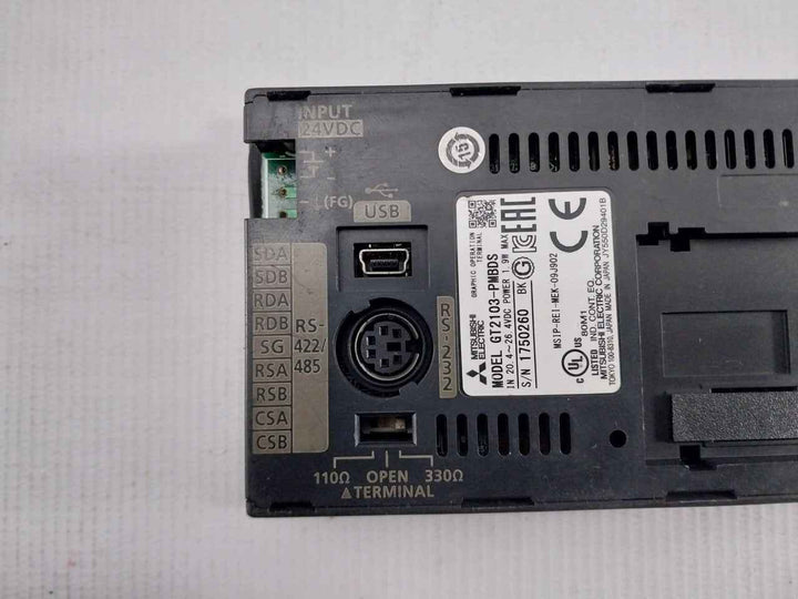 Mitsubishi Electric Gt2103-pmbds Conair Volumetric Feeder Panel (not Working)