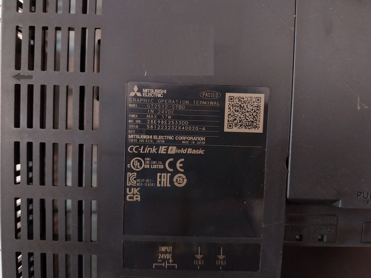 Mitsubishi Electric Gt2512-stbd Got2000 Cc-link Hmi Graphic Operation Terminal