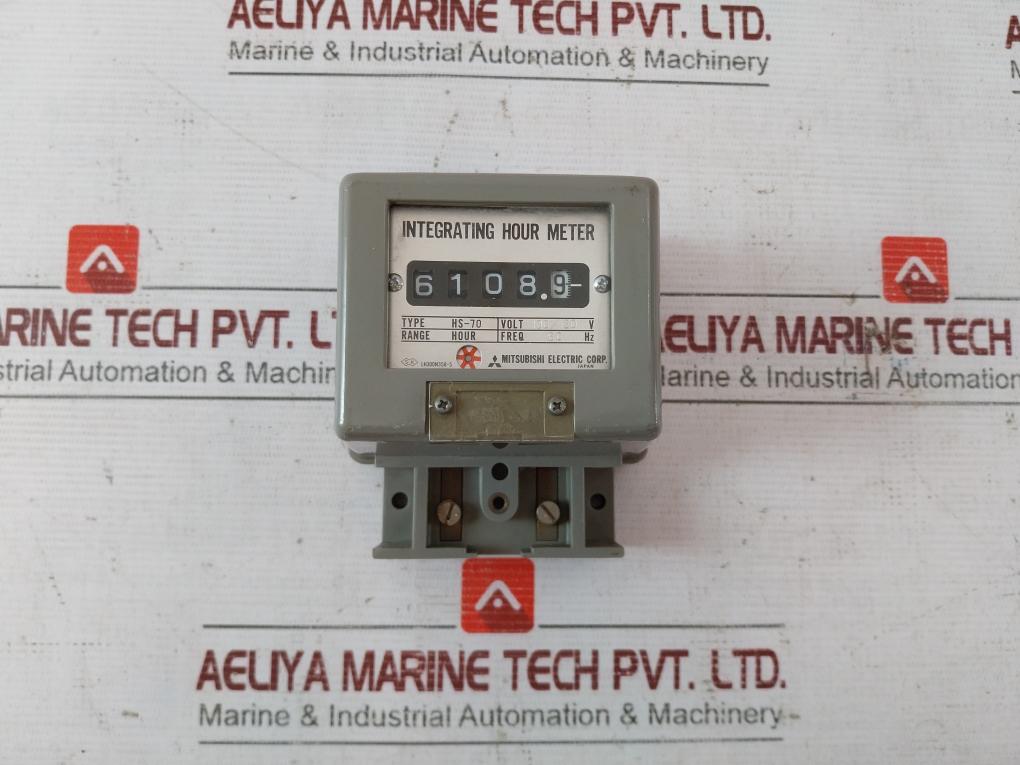 Mitsubishi Electric Hs-70 Integrating Hour Meter 100/120V 60 Hz