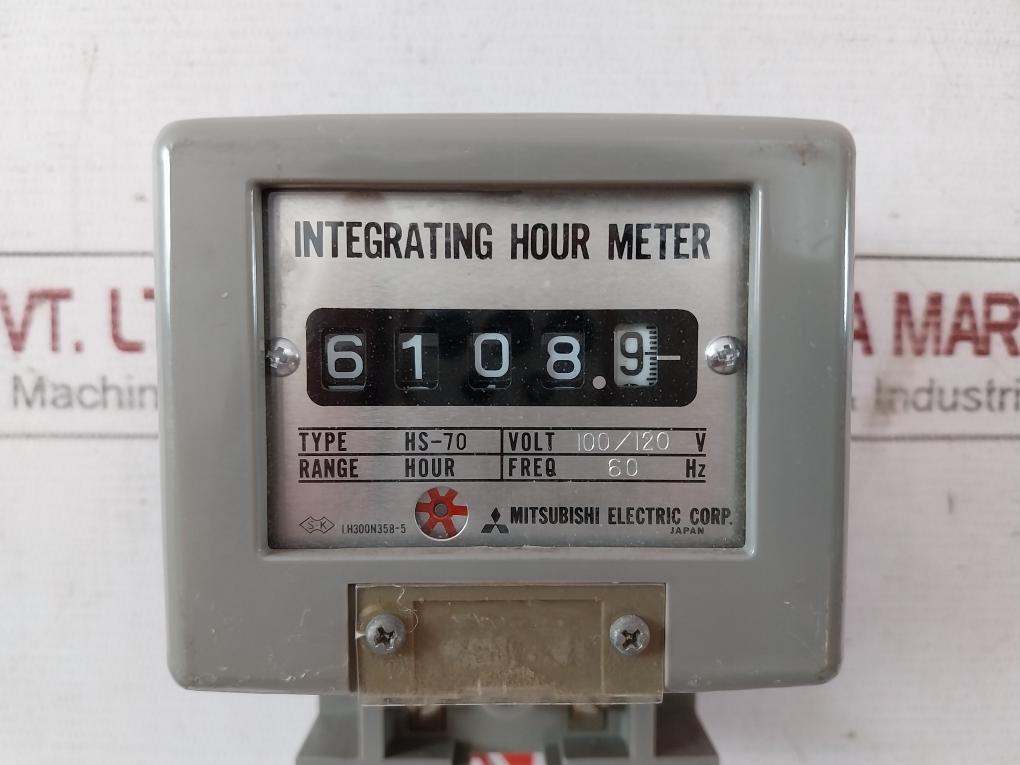 Mitsubishi Electric Hs-70 Integrating Hour Meter 100/120V 60 Hz