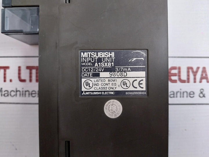 Mitsubishi Electric Input Unit 12/24Vdc 3/7Ma Part No.A1Sx81