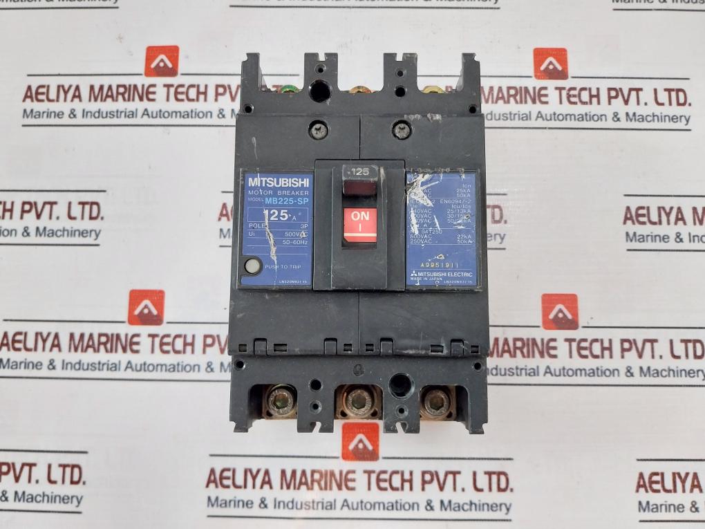 Mitsubishi Electric Mb225-sp 125A Motor Breaker 50-60Hz