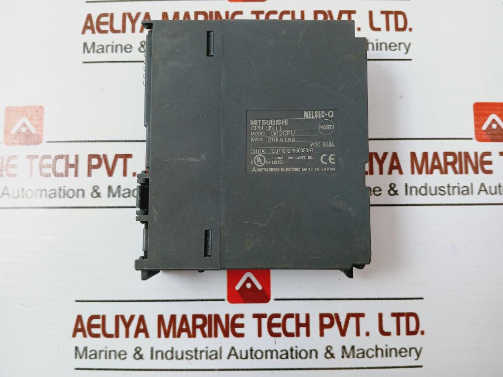 Mitsubishi Electric MELSEC-Q Q02CPU CPU Unit 28K Step 5VDC 0.60A