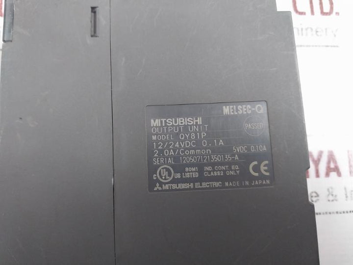 Mitsubishi Electric Melsec-q Qy81P Output Module Class 2 12/24Vdc 0.1A