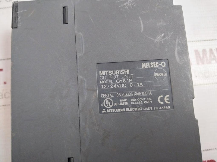 Mitsubishi Electric Melsec-q Qy81p Output Unit Module Class 2 12/24vdc 0.1a