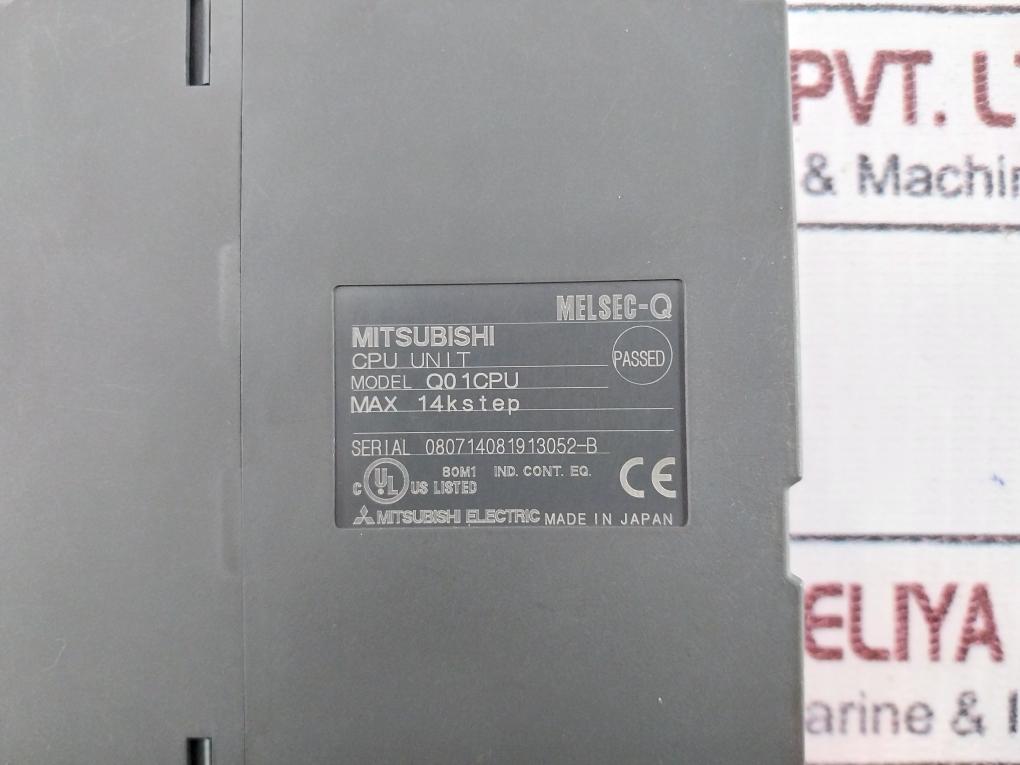 Mitsubishi Electric Melsec-q Series Q01 Cpu Unit 14K Step