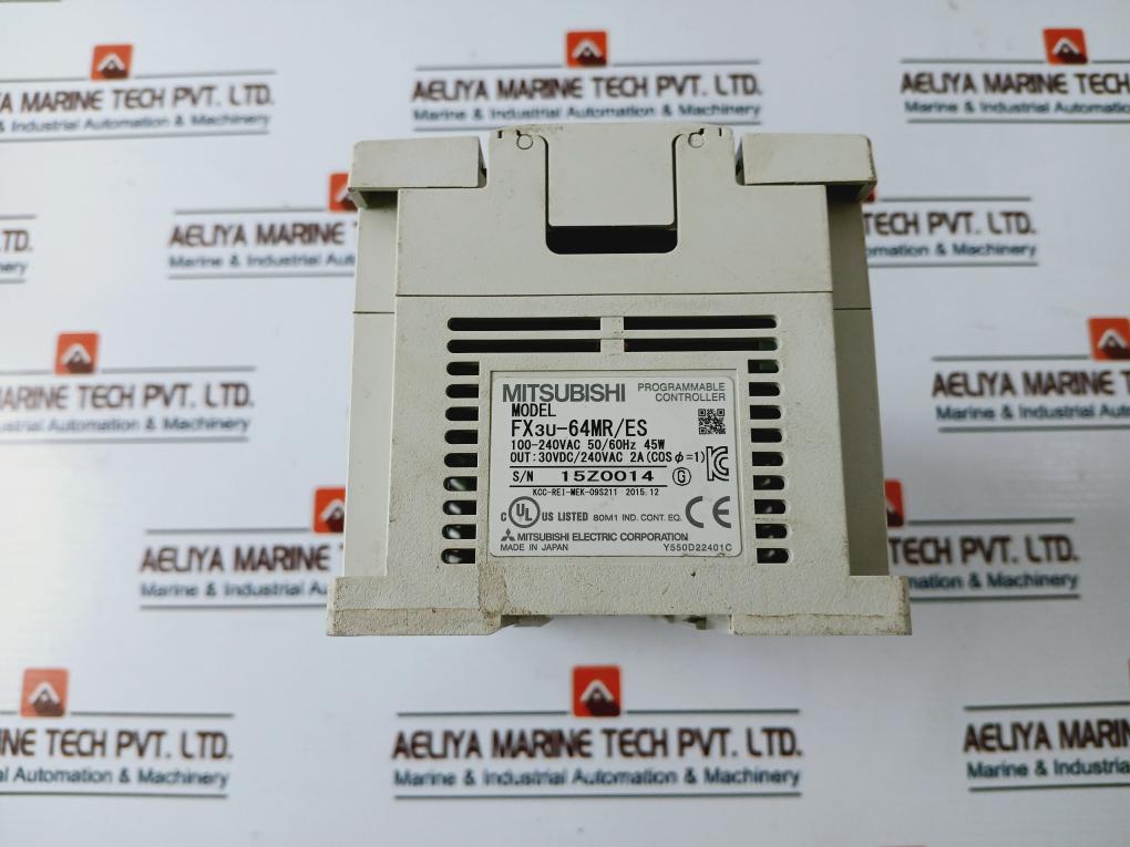 Mitsubishi Electric Melsec Fx3U-64Mr/Es Programmable Controller 100-240Vac