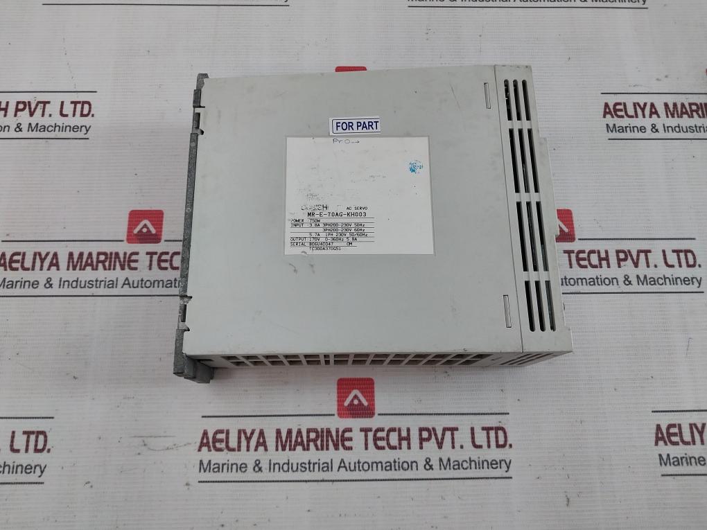 Mitsubishi Electric Mr-e-70Ag-kh003 Ac Servo Amplifier 750W