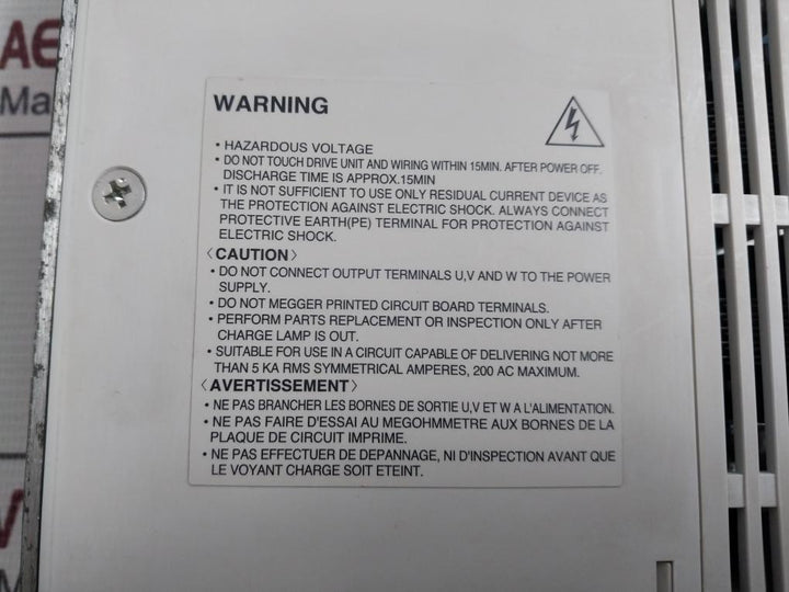Mitsubishi Electric Mr-j2S-20A1 Ac Servo Drive 1Ph 100-120V 50Hz 5.0A