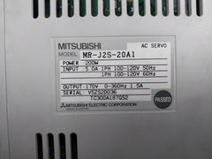 Mitsubishi Electric Mr-j2S-20A1 Ac Servo Drive 1Ph 100-120V 50Hz 5.0A