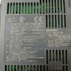 Mitsubishi Electric Mr-j3-60A Ac Servo Drive 600W 3.2A 3Ph+1Ph200-230V 50Hz