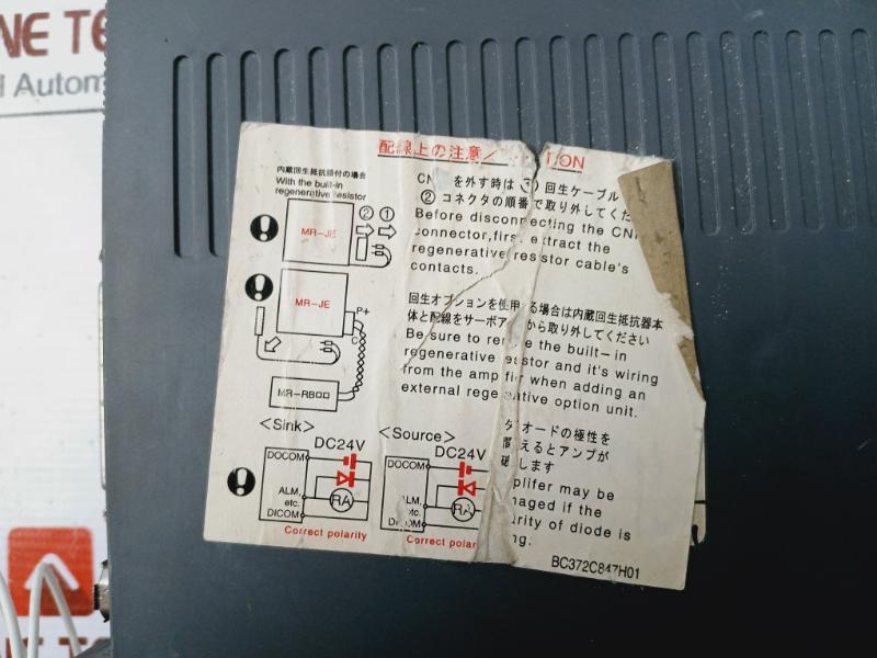 Mitsubishi Electric Mr-je-40A Ac Servo Amplifier Ser.F43Q7J049,Bc372C847H01 Ip20