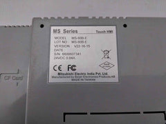 Mitsubishi Electric Ms-60b-e Hmi Display Touch Panel 24vdc 0.84a (not Working)