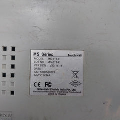 Mitsubishi Electric Ms-61T-e Hmi Digital Display Operator Panel V23-11-11 24Vdc
