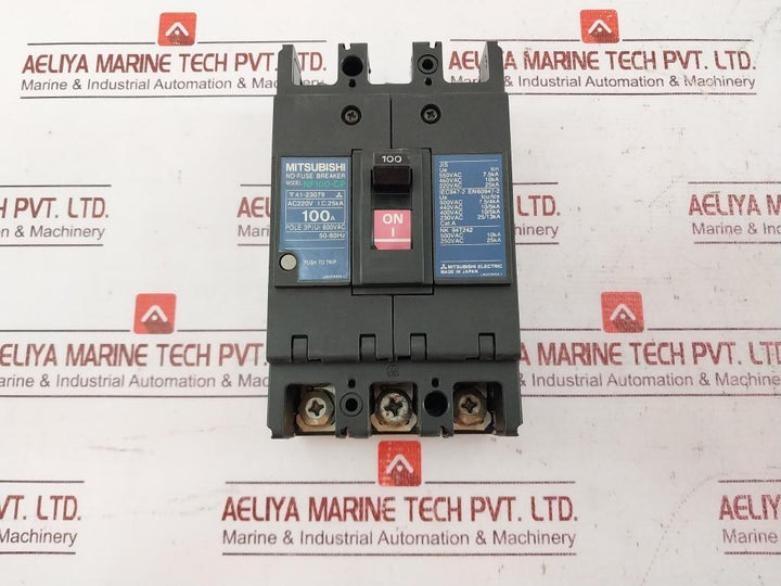 Mitsubishi Electric Nf100-cp 3 Pole No-fuse Breaker 41-23079 100A 50-60Hz