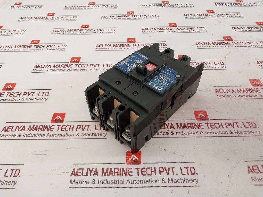 Mitsubishi Electric Nf100-cp 3 Pole No-fuse Breaker 41-23079 100A 50-60Hz