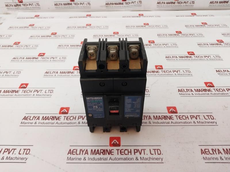 Mitsubishi Electric Nf100-cp No-fuse Circuit Breaker Ac200V I.C. 25K 75A 50-60Hz