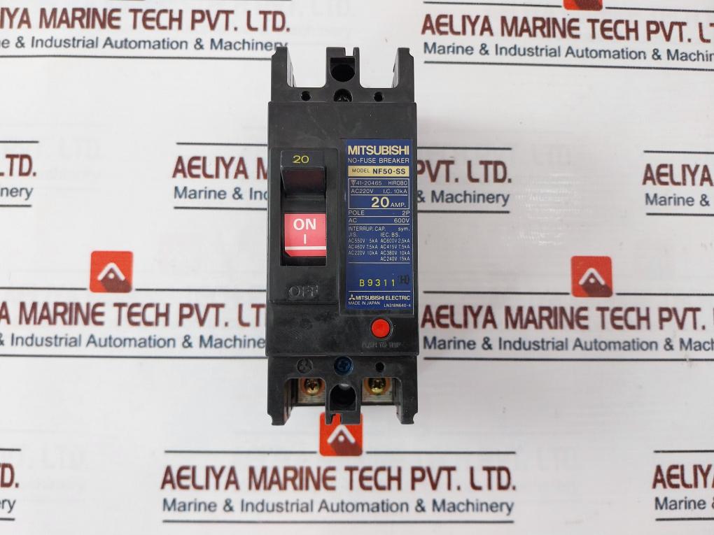 Mitsubishi Electric Nf50-ss No-fuse Circuit Breaker 220v 20 A