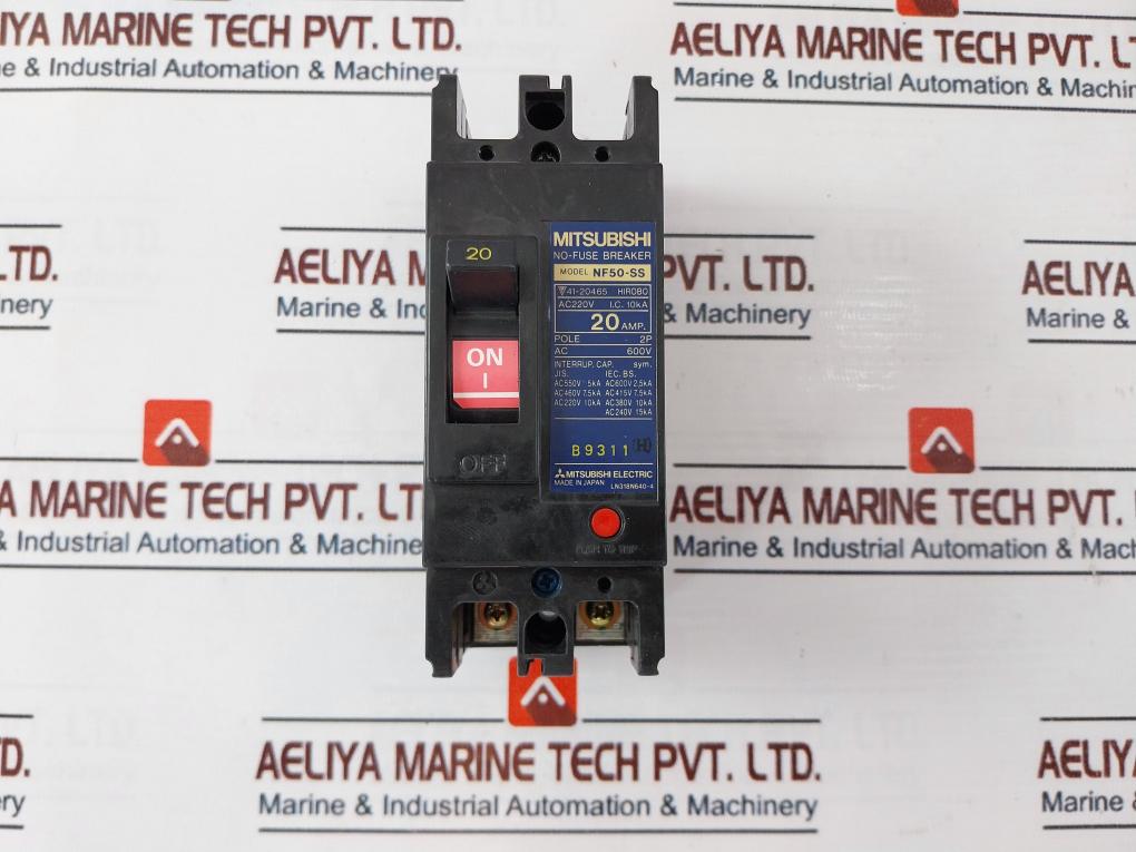 Mitsubishi Electric Nf50-ss No-fuse Circuit Breaker 220V 20 A