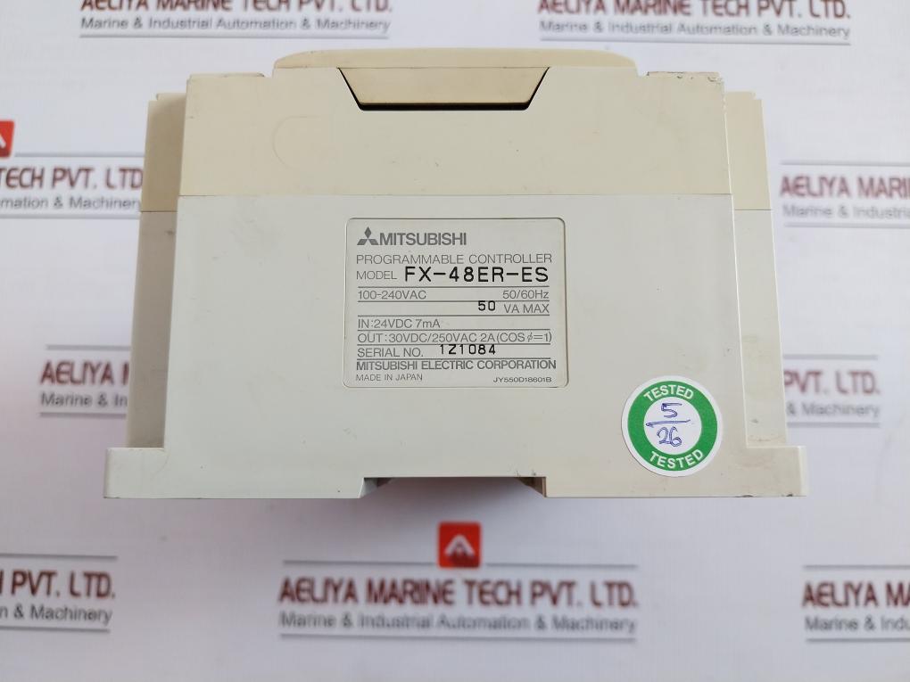 Mitsubishi Electric Programmable Controller 24Vdc 7Ma Part No Fx-48Er-es