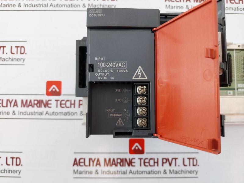 Mitsubishi Electric Q00Jcpu Plc Cpu For Use With Melsec Q Series 100-240Vac