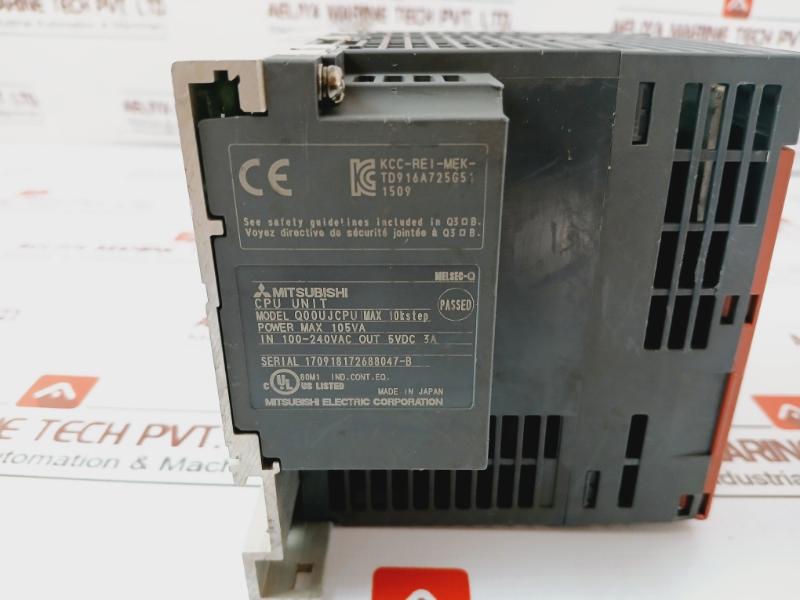 Mitsubishi Electric Q00Ujcpu Melsec-q Cpu Unit 100-240Vac 5Vdc 3A