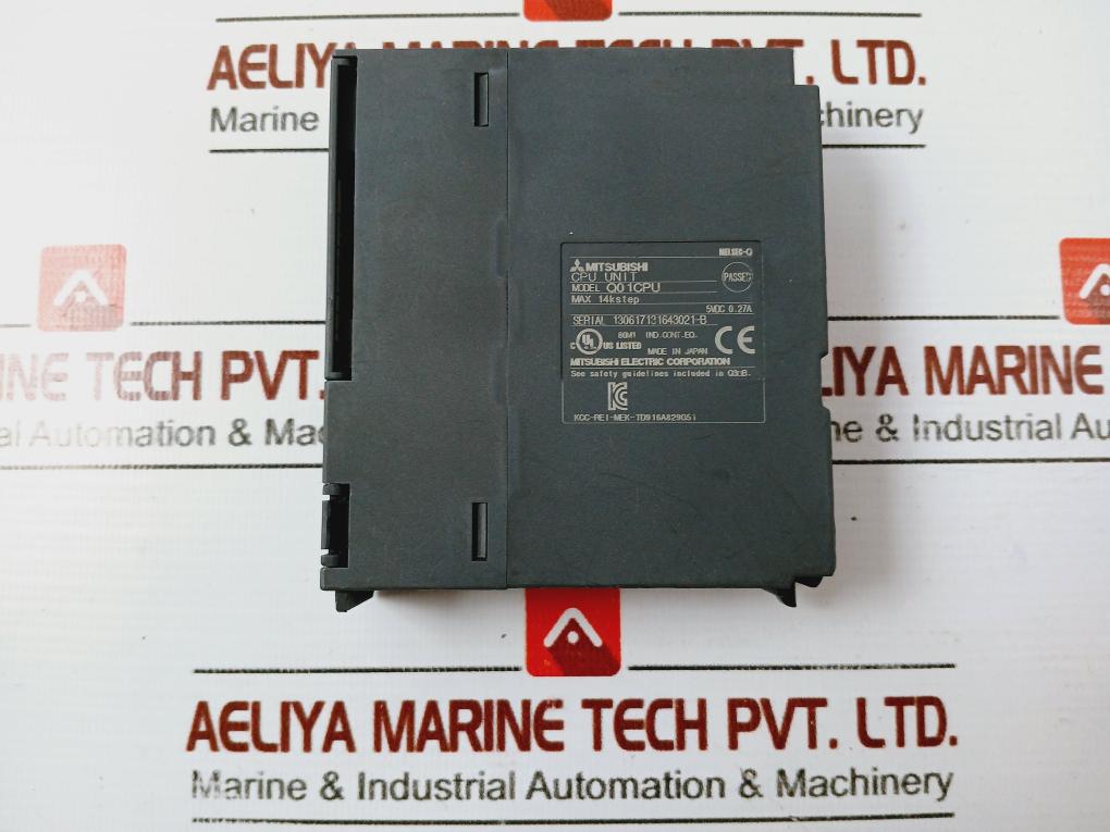 Mitsubishi Electric Q01cpu Cpu Unit Melsec-q 14k Step 5vdc 0.27a