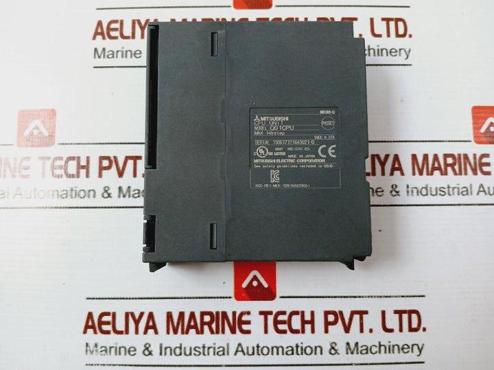 Mitsubishi Electric Q01cpu Cpu Unit Melsec-q 14k Step 5vdc 0.27a