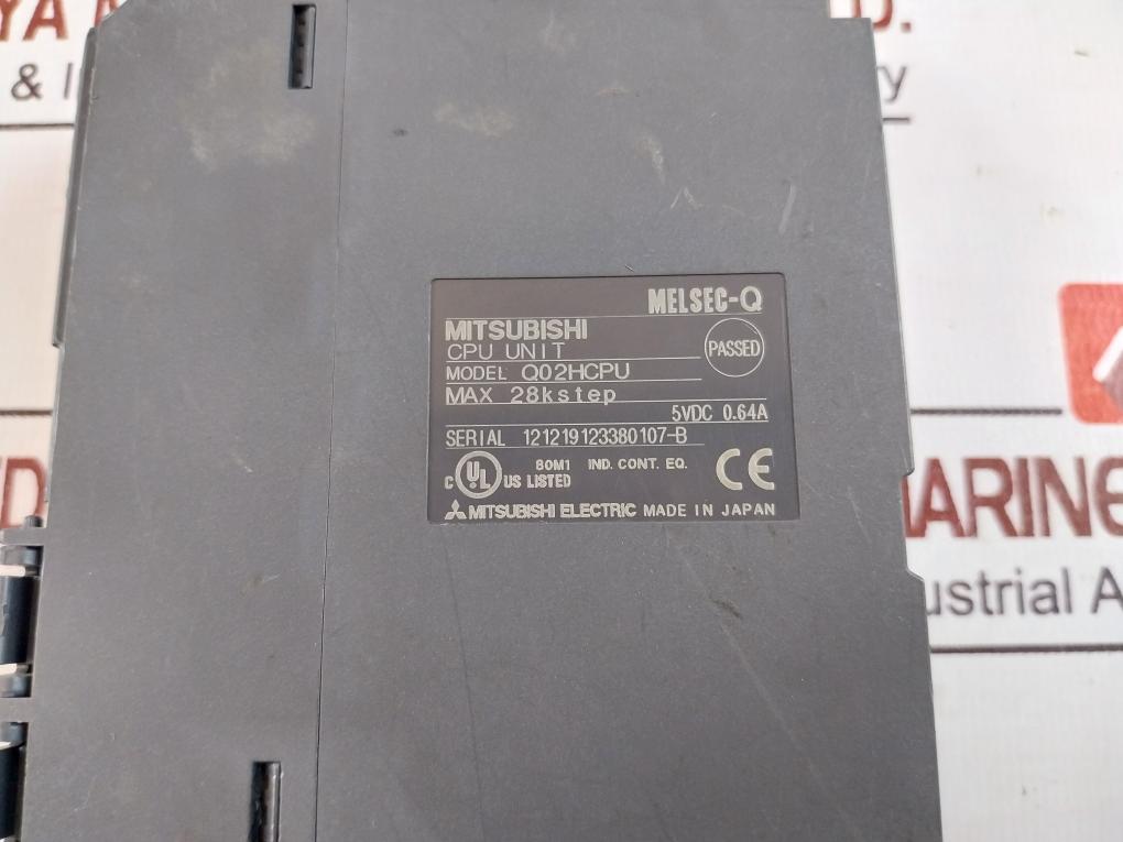 Mitsubishi Electric Q02Hcpu Melsec-q Cpu Unit 5Vdc 0.64A 28K Step