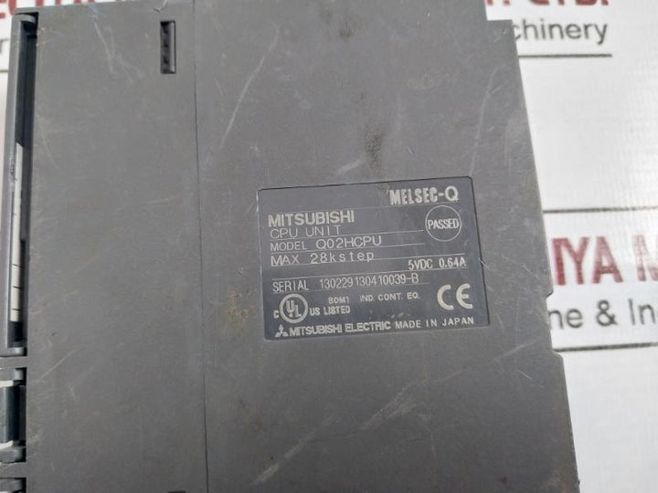 Mitsubishi Electric Q02Hcpu Melsec-q Cpu Unit 5Vdc 0.64A Bd990D999H01