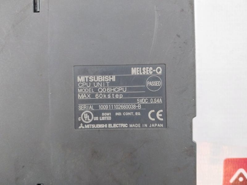 Mitsubishi Electric Q06Hcpu Melsec-q Cpu Unit 5Vdc 0.64A